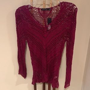 Knitted long sleeve top